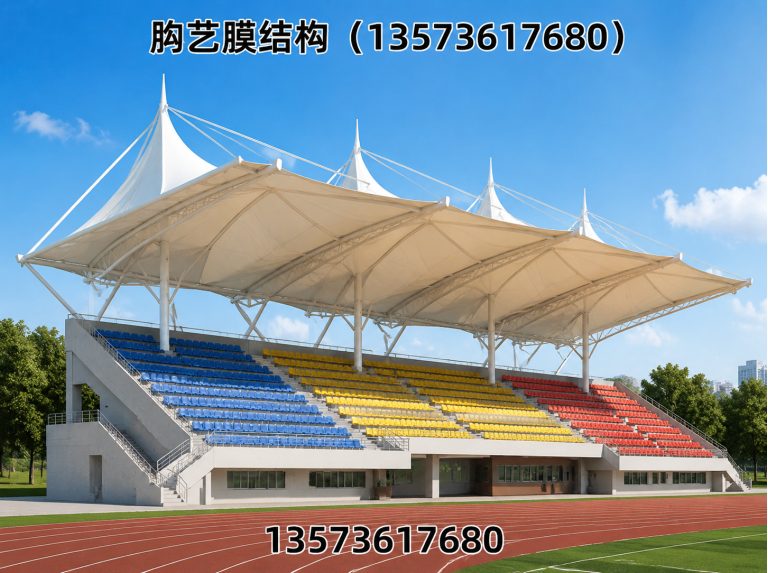 潍城区膜结构加油站展示图